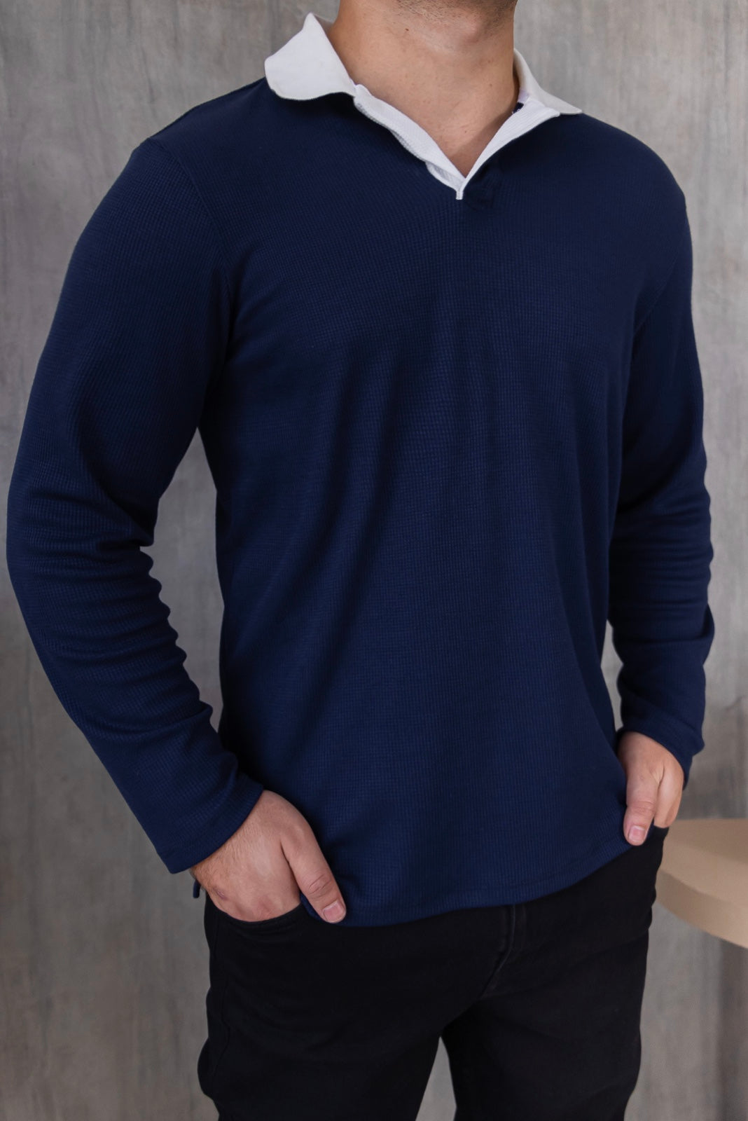 Polo Barcelona - Azul Navy Bicolor