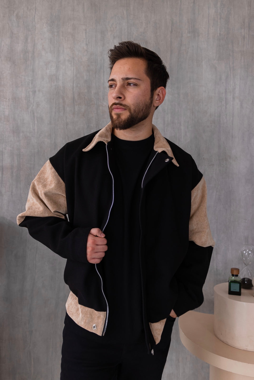 Casaca Bomber Bangkok  - Beige Bicolor