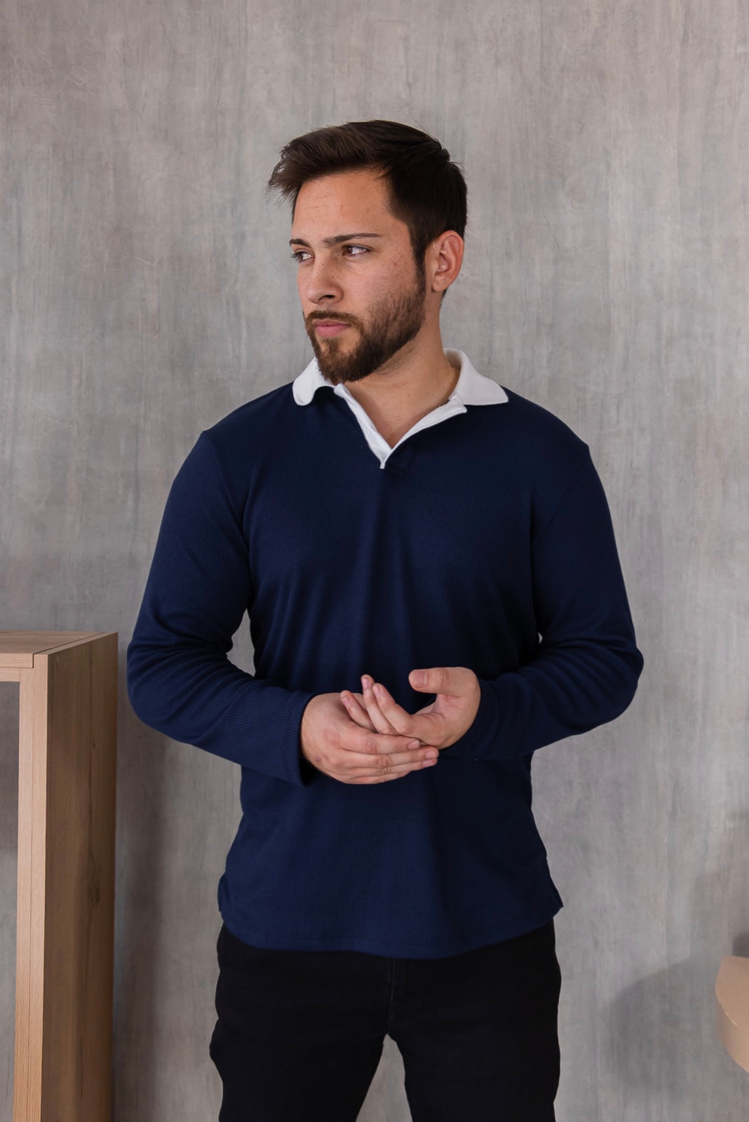 Polo Barcelona - Azul Navy Bicolor