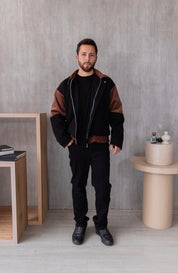 Casaca Bomber Bangkok - Marrón Bicolor