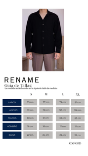 Camisa Oxford - Negro