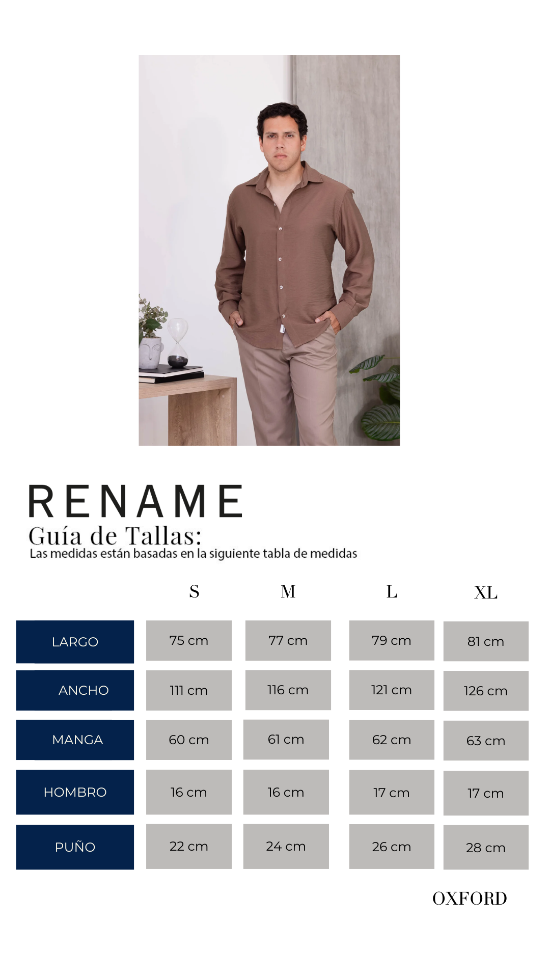 Camisa Oxford - Marrón