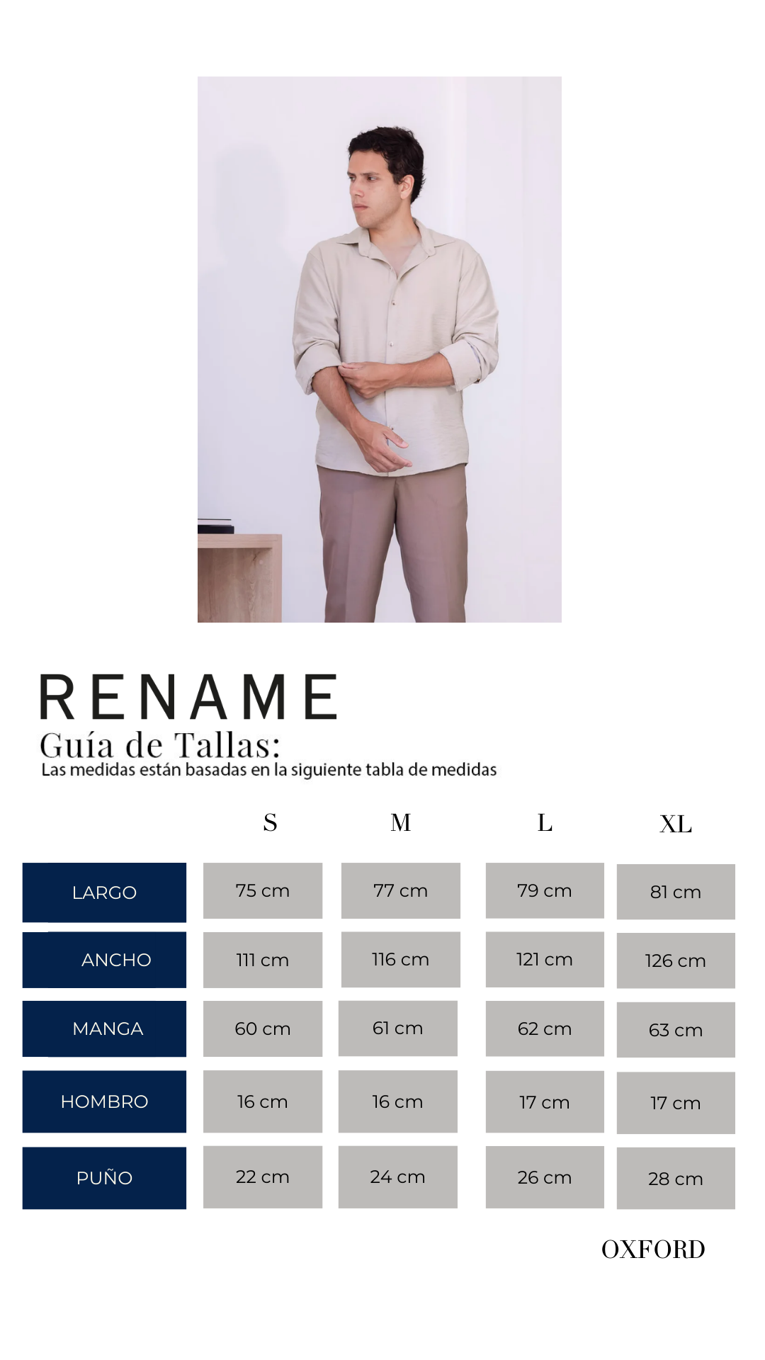 Camisa Oxford - Beige Arena