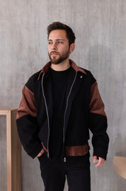 Casaca Bomber Bangkok - Marrón Bicolor