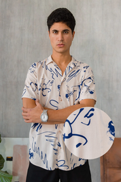 Amalfi Shirt - Estampado Nude