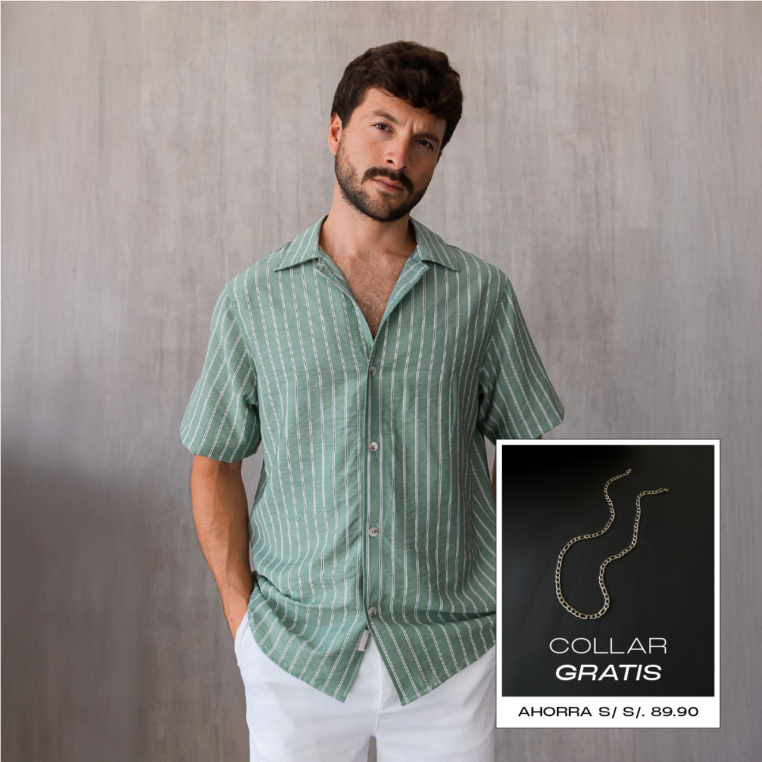 Camisa Cairo - Verde Pistacho