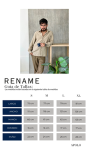 Camisa Apolo - Beige Arenas