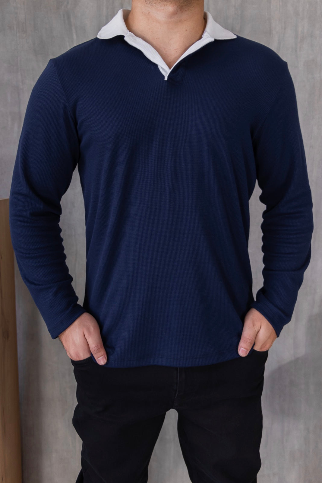Polo Barcelona - Azul Navy Bicolor