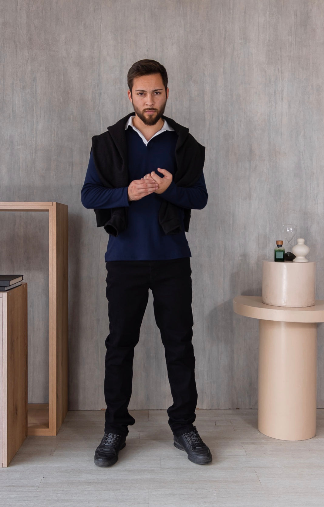 Polo Barcelona - Azul Navy Bicolor