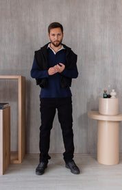 Polo Barcelona - Azul Navy Bicolor