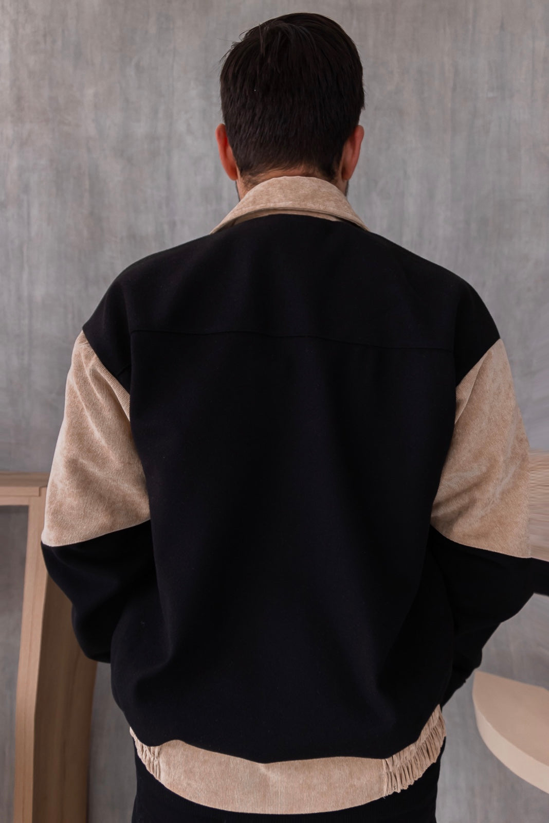 Casaca Bomber Bangkok  - Beige Bicolor