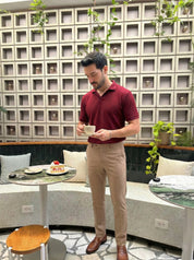 Polo Berlín - Rojo Oscuro