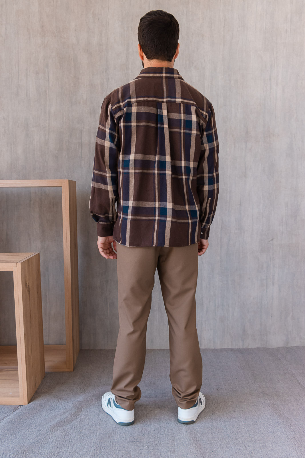 Camisa Berna - Marrón Cuadros