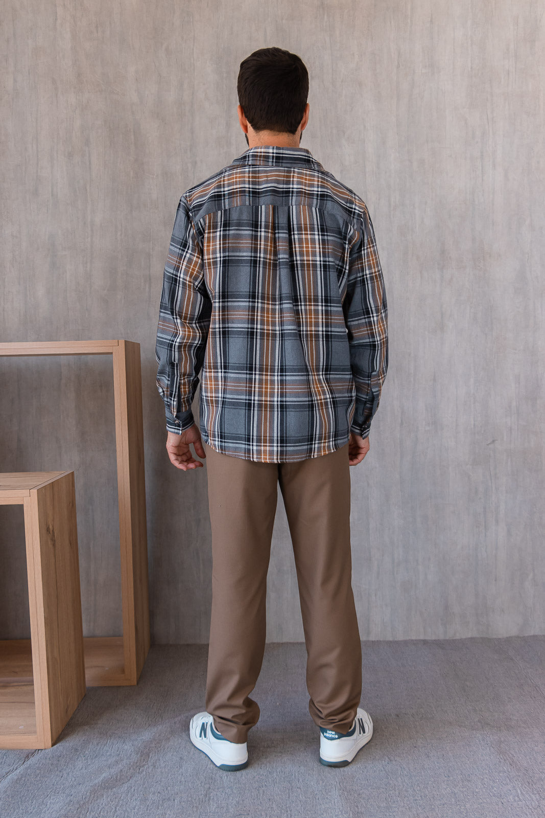 Camisa Toronto - Plomo Cuadros