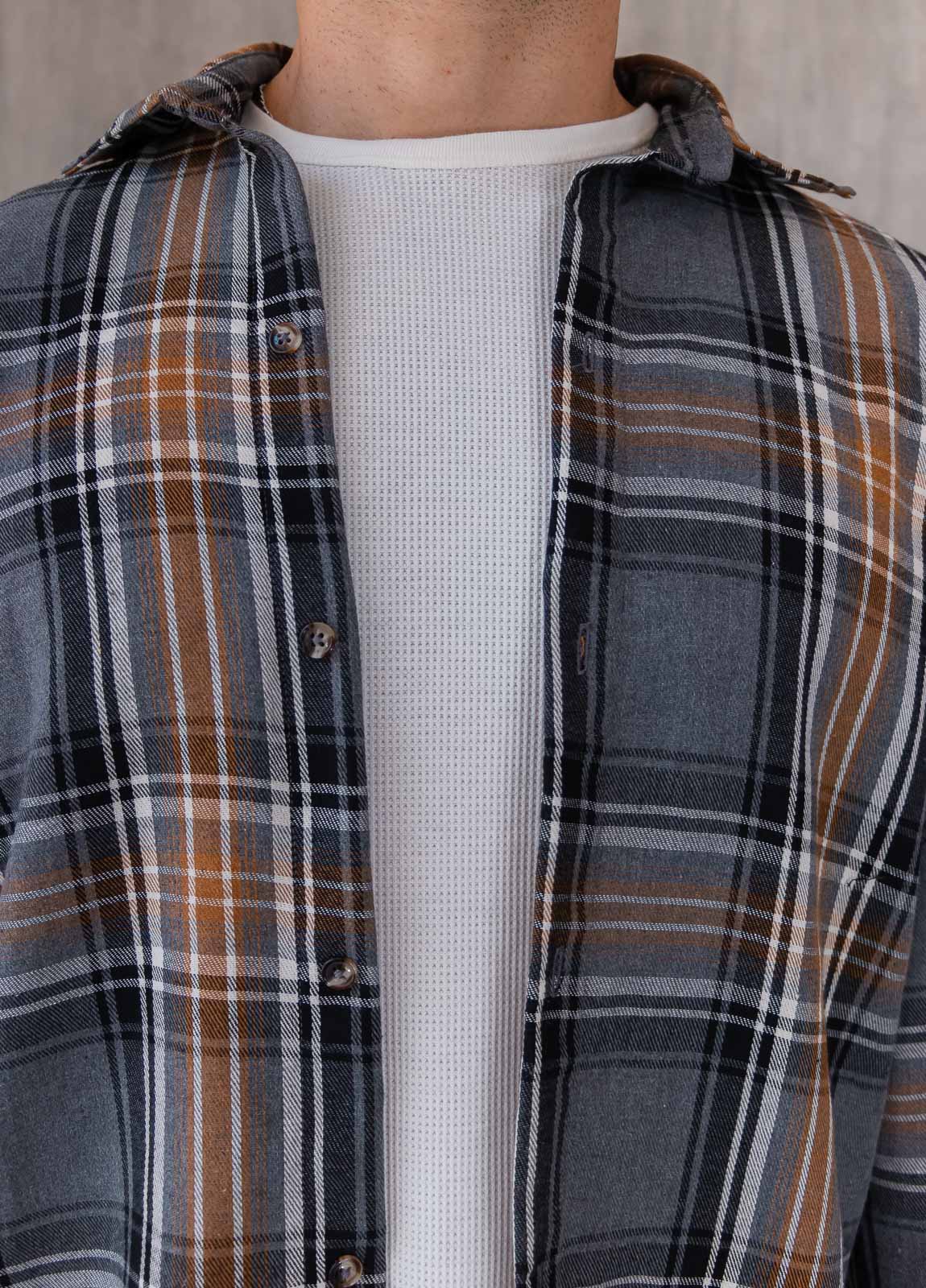 Camisa Toronto - Plomo Cuadros