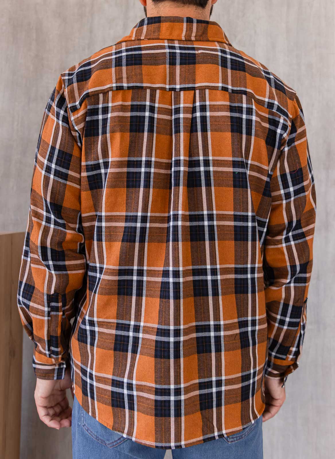 Camisa Toronto - Naranja de Cuadros