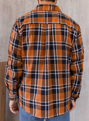 Camisa Toronto - Naranja de Cuadros