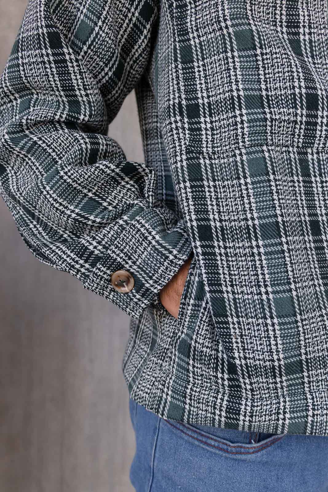 Overcoat Bélgica - Verde Botella Cuadros