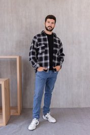 Overcoat Berna - Negro Cuadros