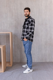 Overcoat Berna - Negro Cuadros