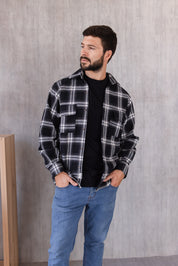 Overcoat Berna - Negro Cuadros