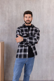 Overcoat Berna - Negro Cuadros