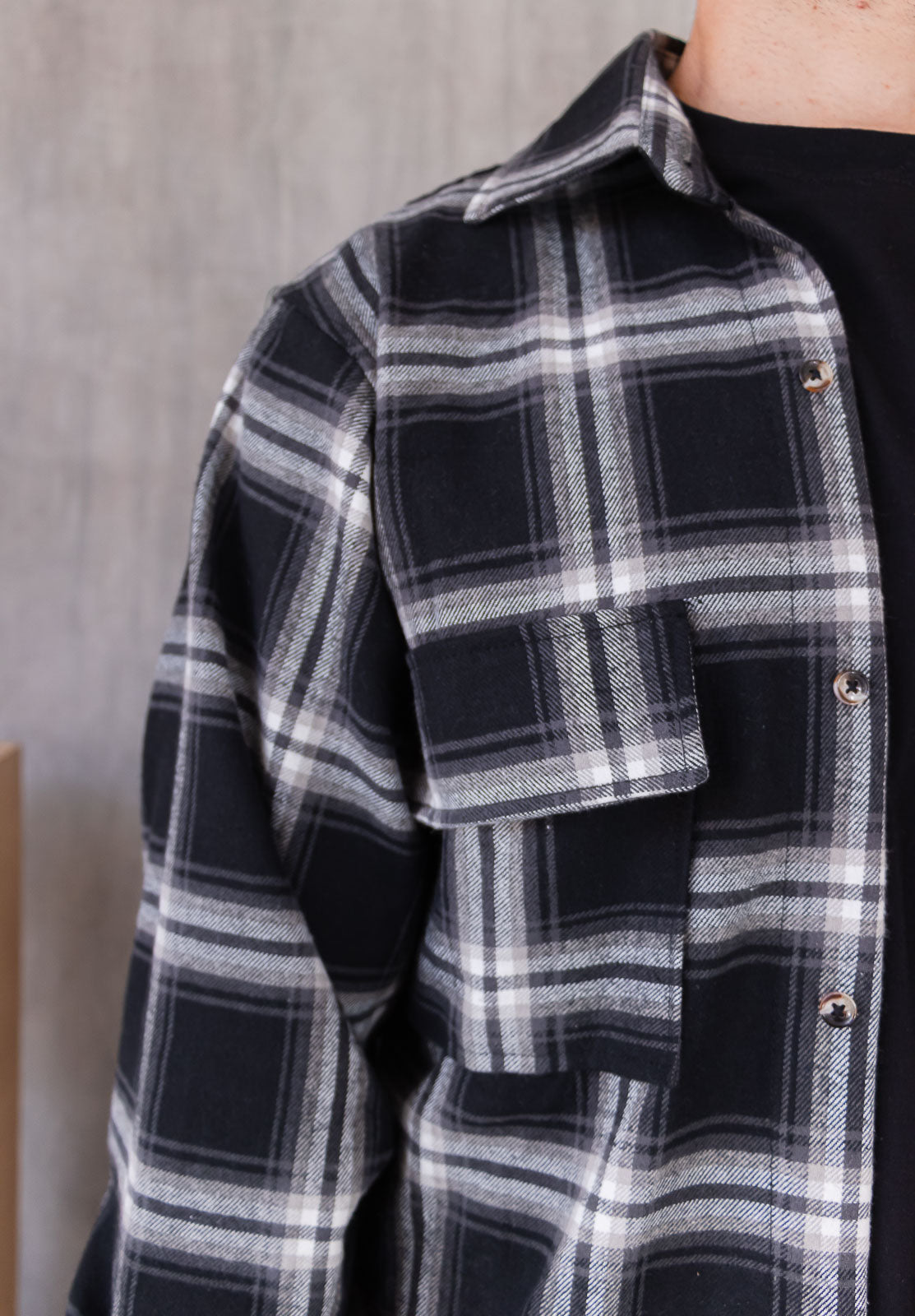 Overcoat Berna - Negro Cuadros
