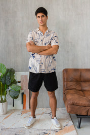 Amalfi Shirt - Estampado Nude