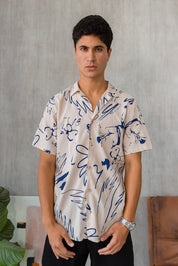 Amalfi Shirt - Estampado Nude
