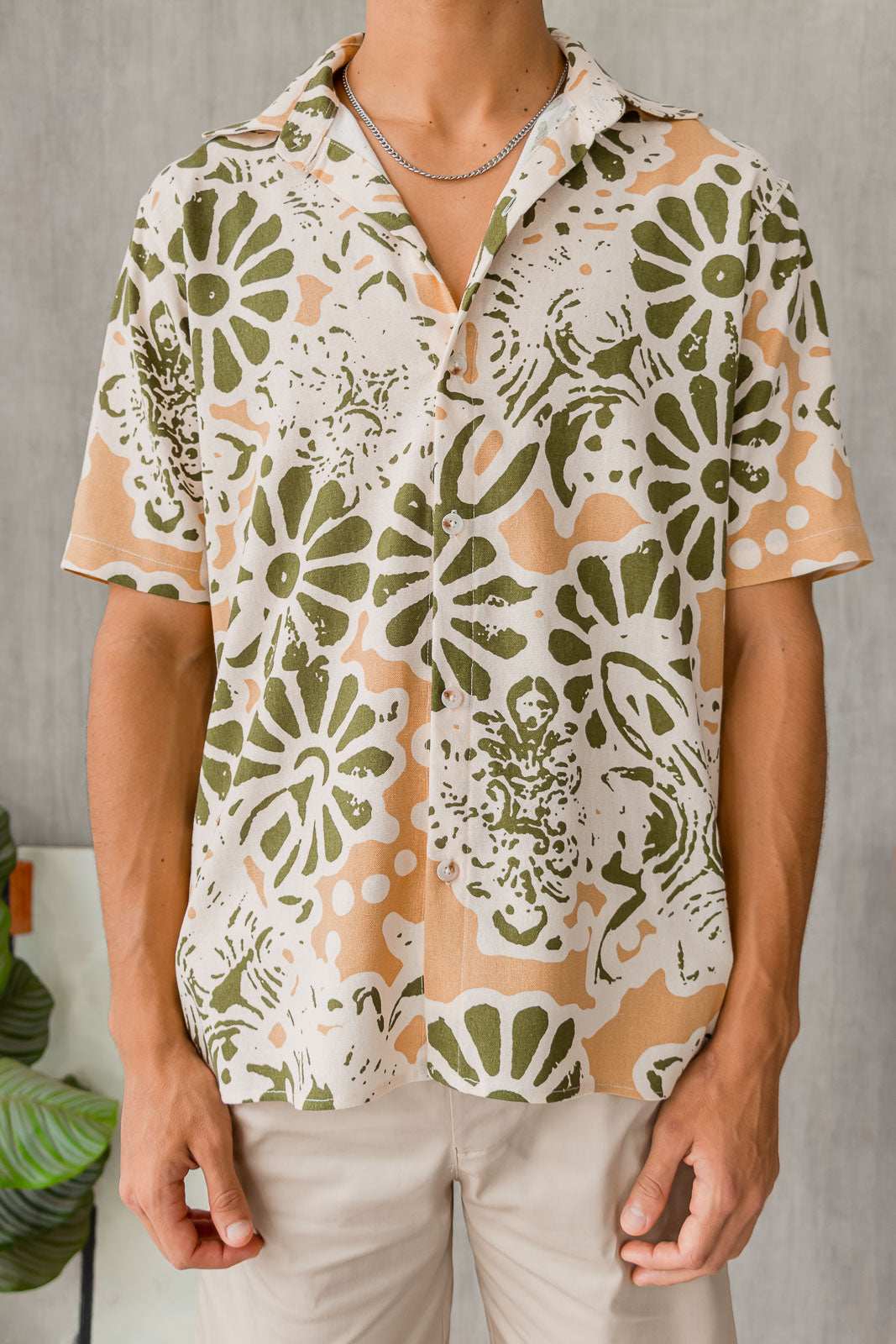 Camisa Capri - Nude Botánico