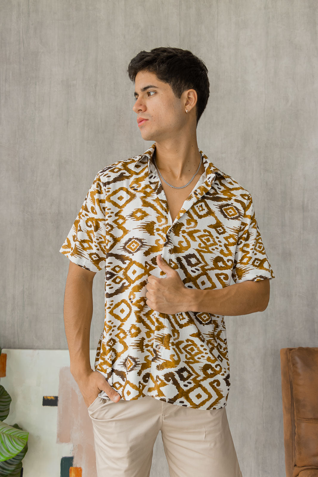 Camisa Capri - Blanco Tribal