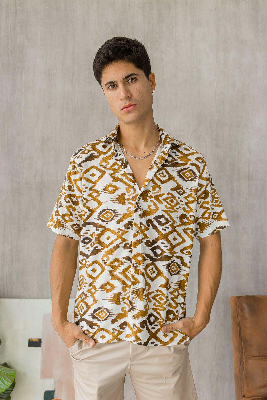 Camisa Capri - Blanco Tribal