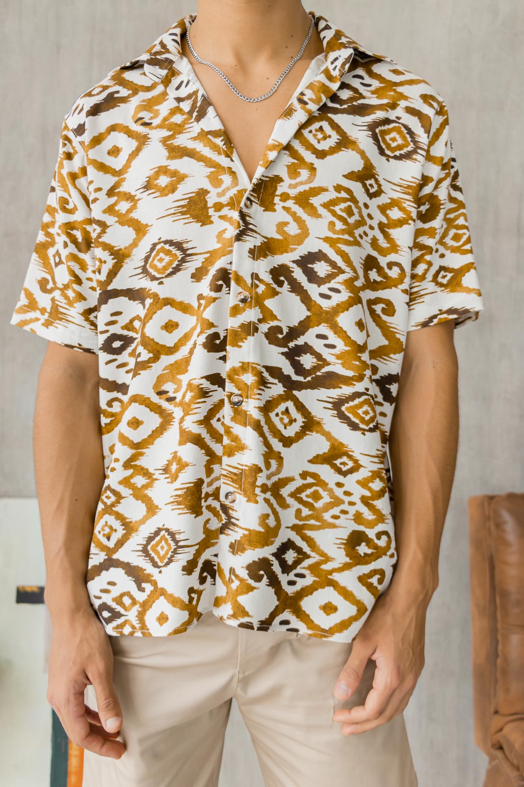 Camisa Capri - Blanco Tribal