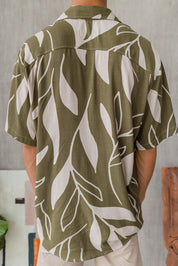 Camisa Barú - Verde Estampado