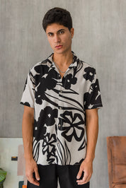 Camisa Capri - Nude Estampado