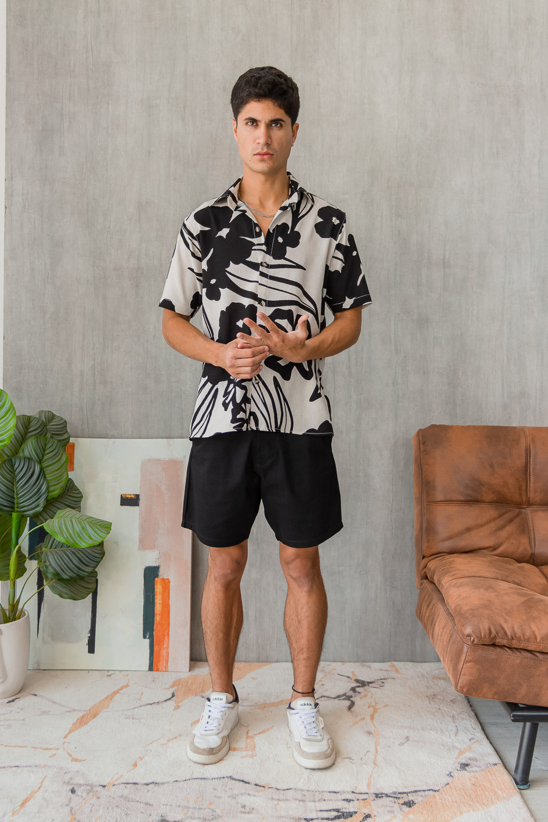Camisa Capri - Nude Estampado