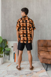 Camisa Barú - Caramelo Estampado