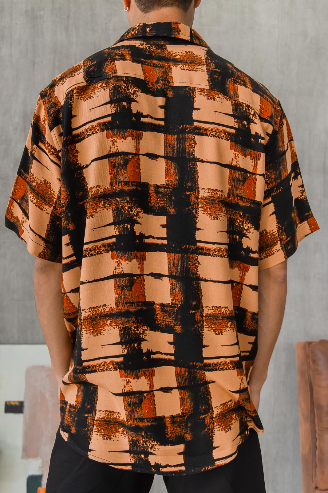 Camisa Barú - Caramelo Estampado
