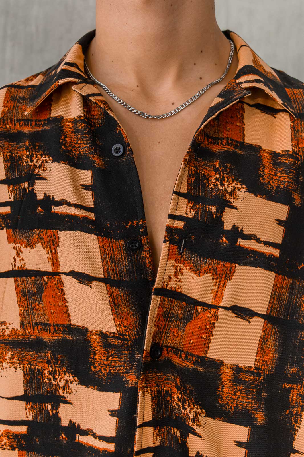 Camisa Barú - Caramelo Estampado