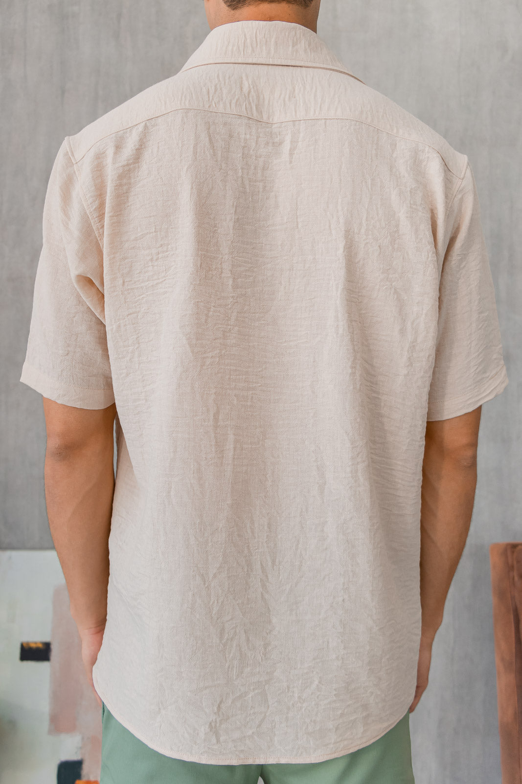 Camisa Capri - Beige Clásico + COLLAR GRATIS