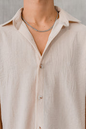 Camisa Capri - Beige Clásico + COLLAR GRATIS