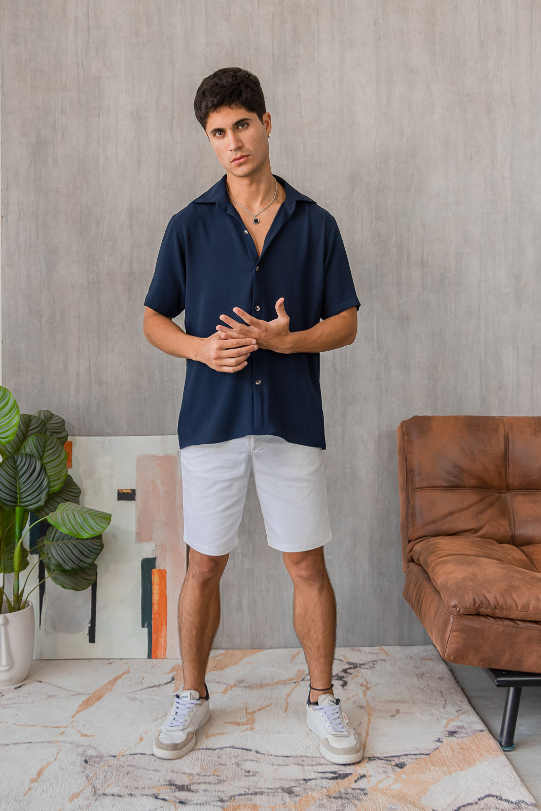 Camisa Capri - Azul Navy