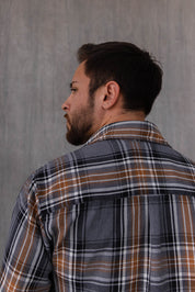 Camisa Portland - Gris Estampado