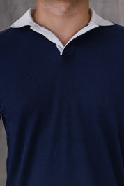 Polo Barcelona - Azul Navy Bicolor