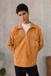 Jersey Cremallera Praga - Terracota