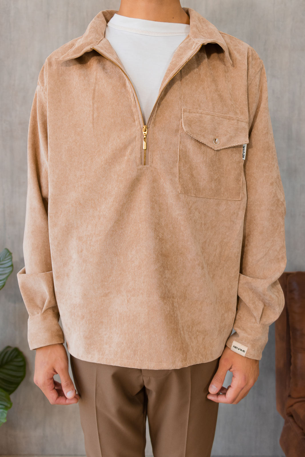 Jersey Cremallera Praga - Nude