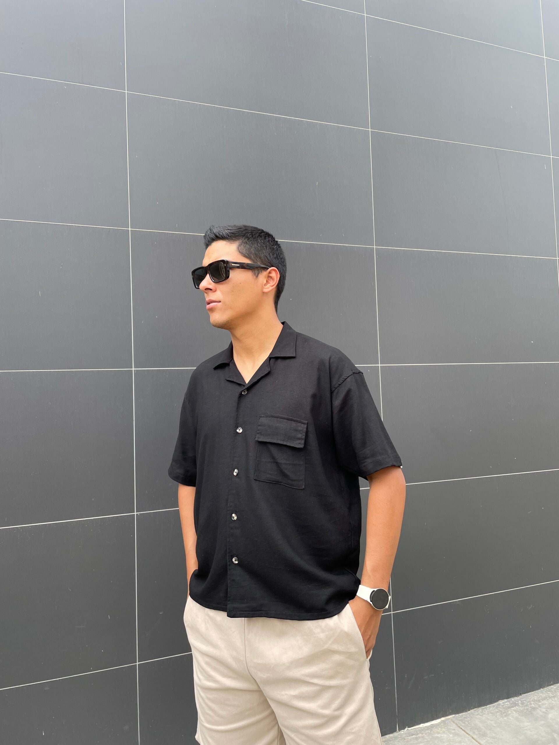 SANTORINI SHIRT – BLACK