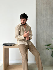 Camisa Apolo - Beige Arenas