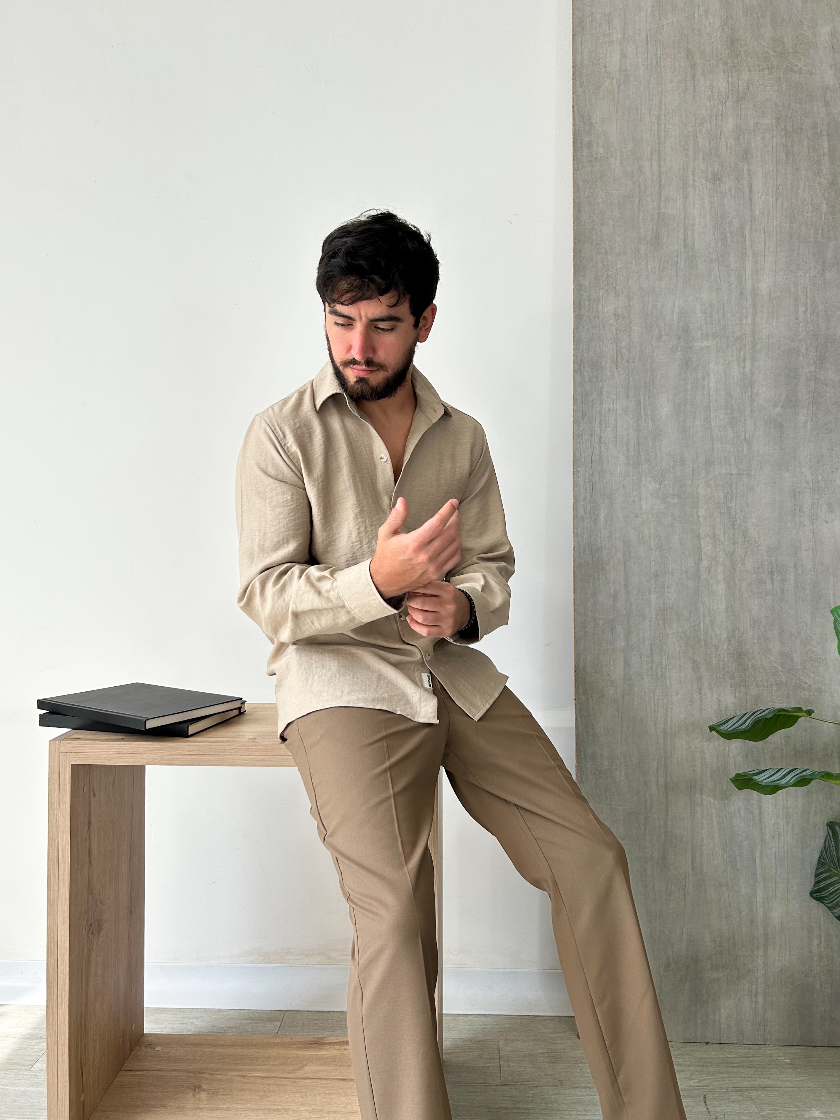 Camisa Apolo - Beige Arenas