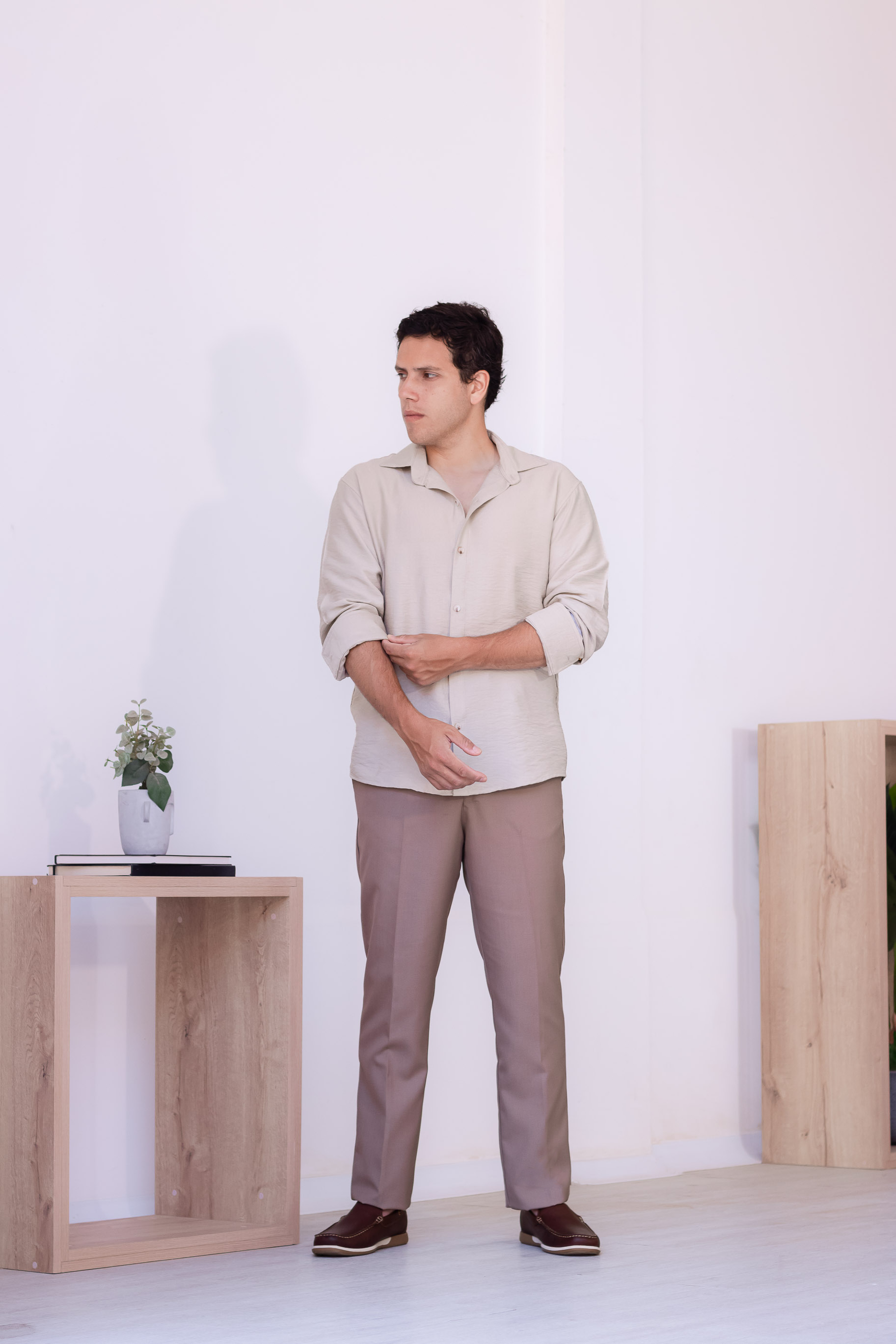 Camisa Oxford - Beige Arena